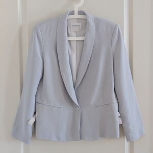 Club Monaco Women's Light Blue Linen Blazer Size 6